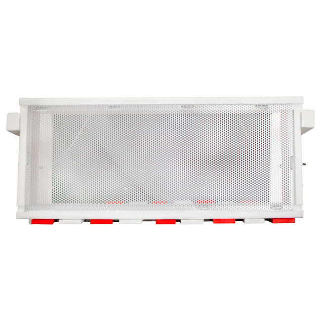 Amish Made Recycled Plastic Swing Seed Feeder, Red & White