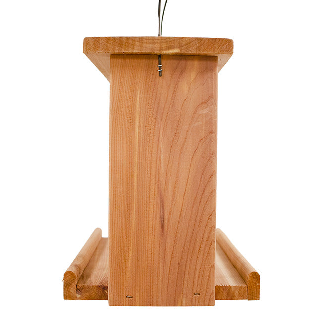 Amish Made Cedar Large Seed or Suet Cake Feeder